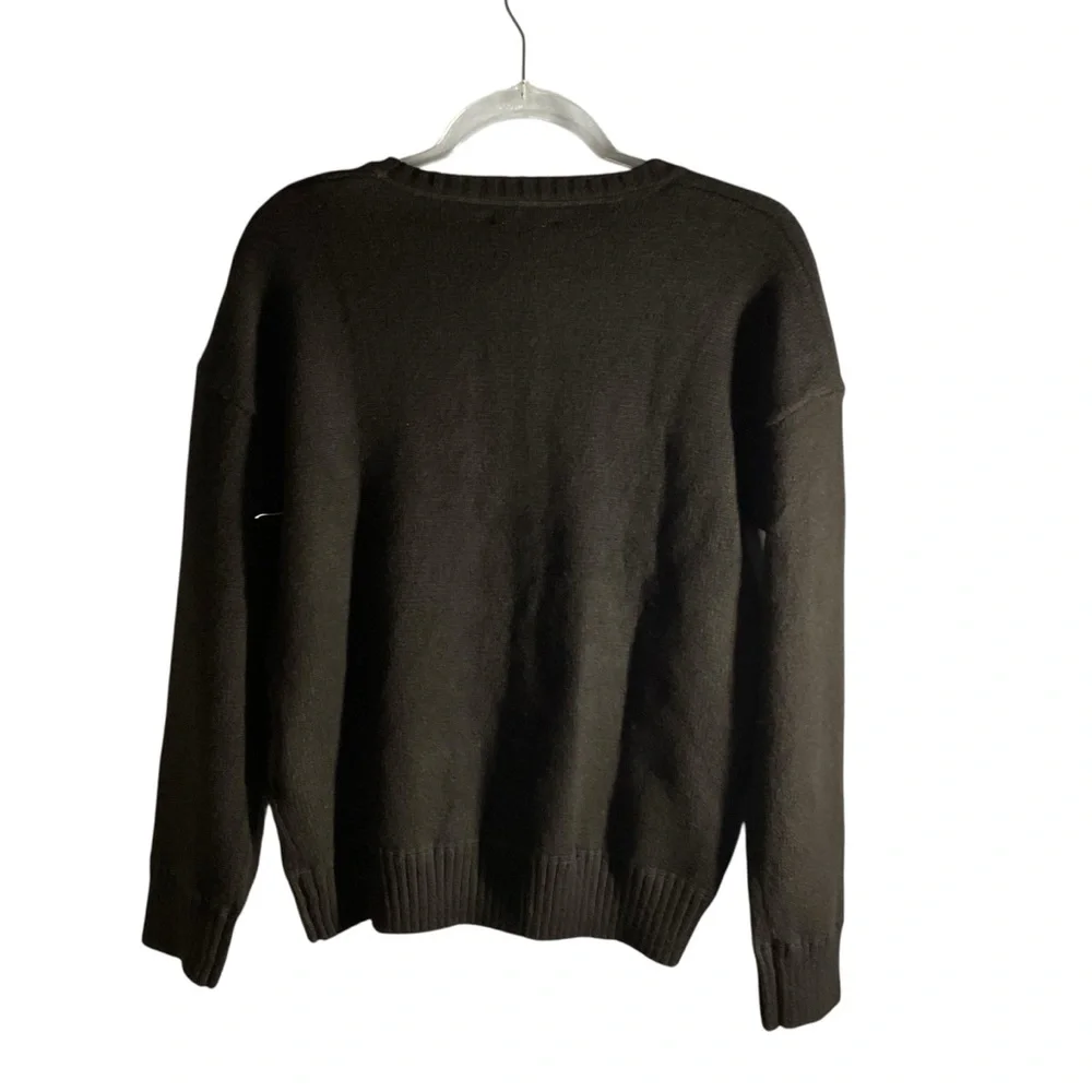 NWT Tuckernuck Women's Black Faris Pullover Crewneck Long Sleeve Sweater Sz. S